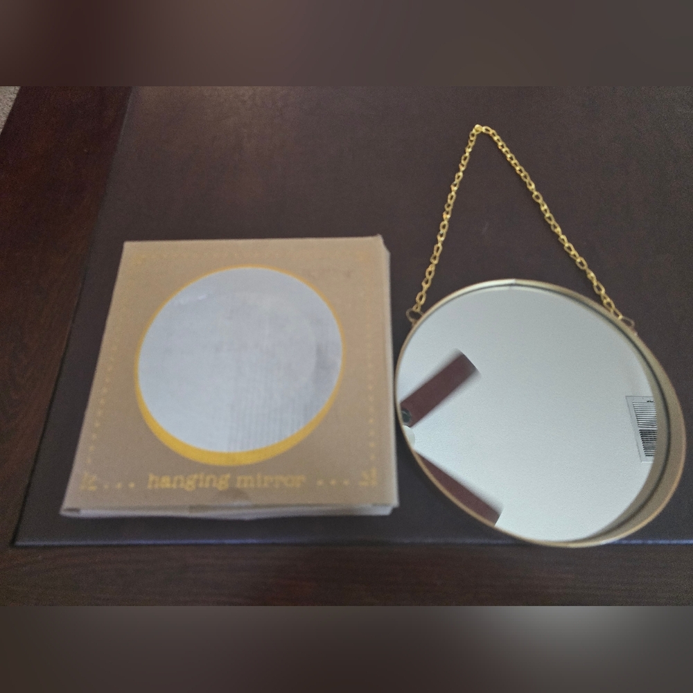 Forever 21 Gold Hanging Mirror